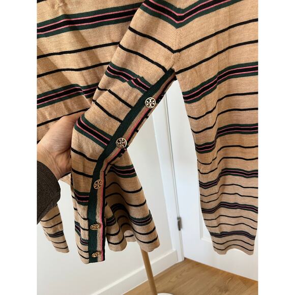 Tory Burch Striped Madeline Pullover - Picture 7 of 13